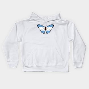 Vintage Argentina Butterfly Moth | Pray For Argentina and Stand with Argentina Kids Hoodie